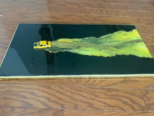 1971 Datsun 510 Resin Car Art 12x24