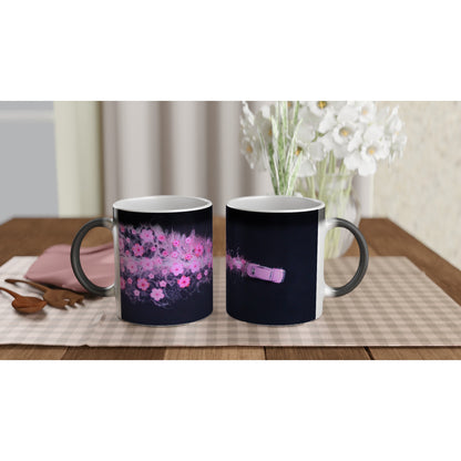 Vintage Pink Beetle Blossom Ceramic Mug