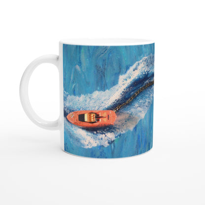 Derick the Crocodile Speedboat Mug
