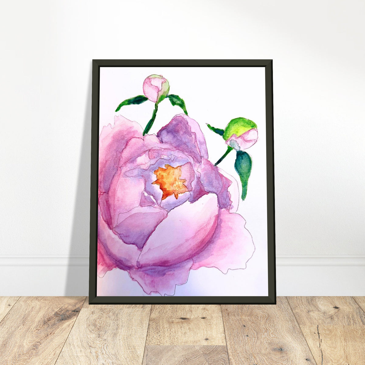 Watercolor Peony Blossom  6