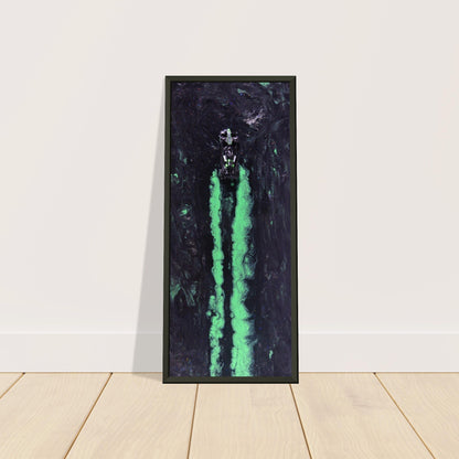 Neon Streaks: Stake F1 Racing Car Art Print