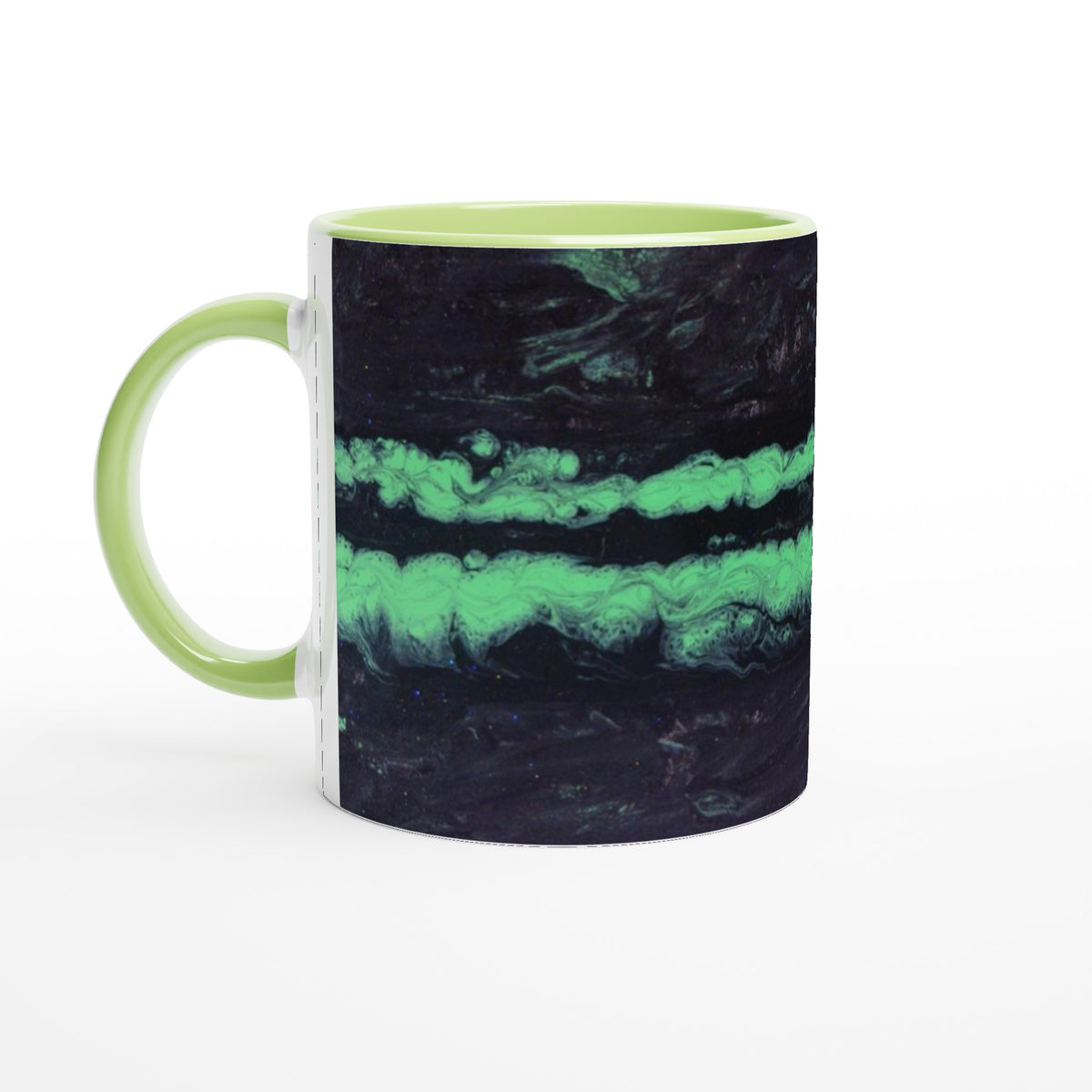 Racing Passion: Stake F1 Neon Trail Ceramic Mug, 11oz