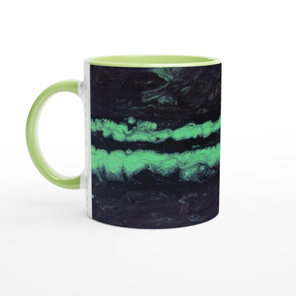 Racing Passion: Stake F1 Neon Trail Ceramic Mug, 11oz