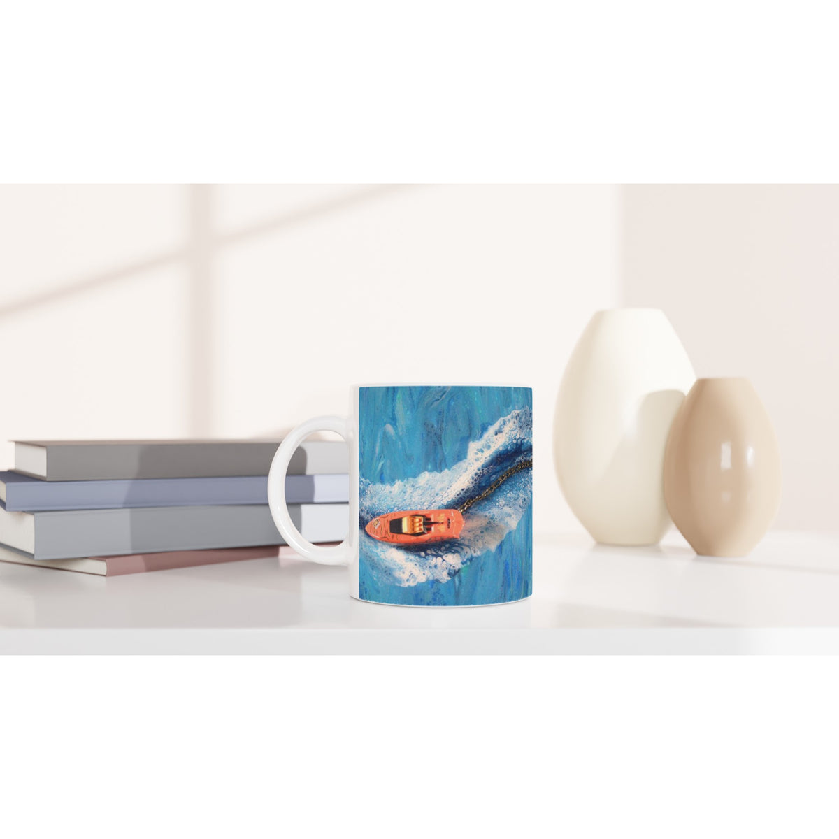 Derick the Crocodile Speedboat Mug