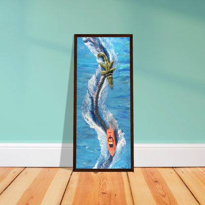 Derick the Crocodile Speedboat print