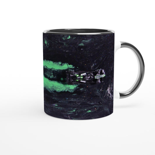Racing Passion: Stake F1 Neon Trail Ceramic Mug, 11oz 