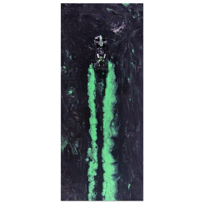 Neon Streaks: Stake F1 Racing Car Art Print