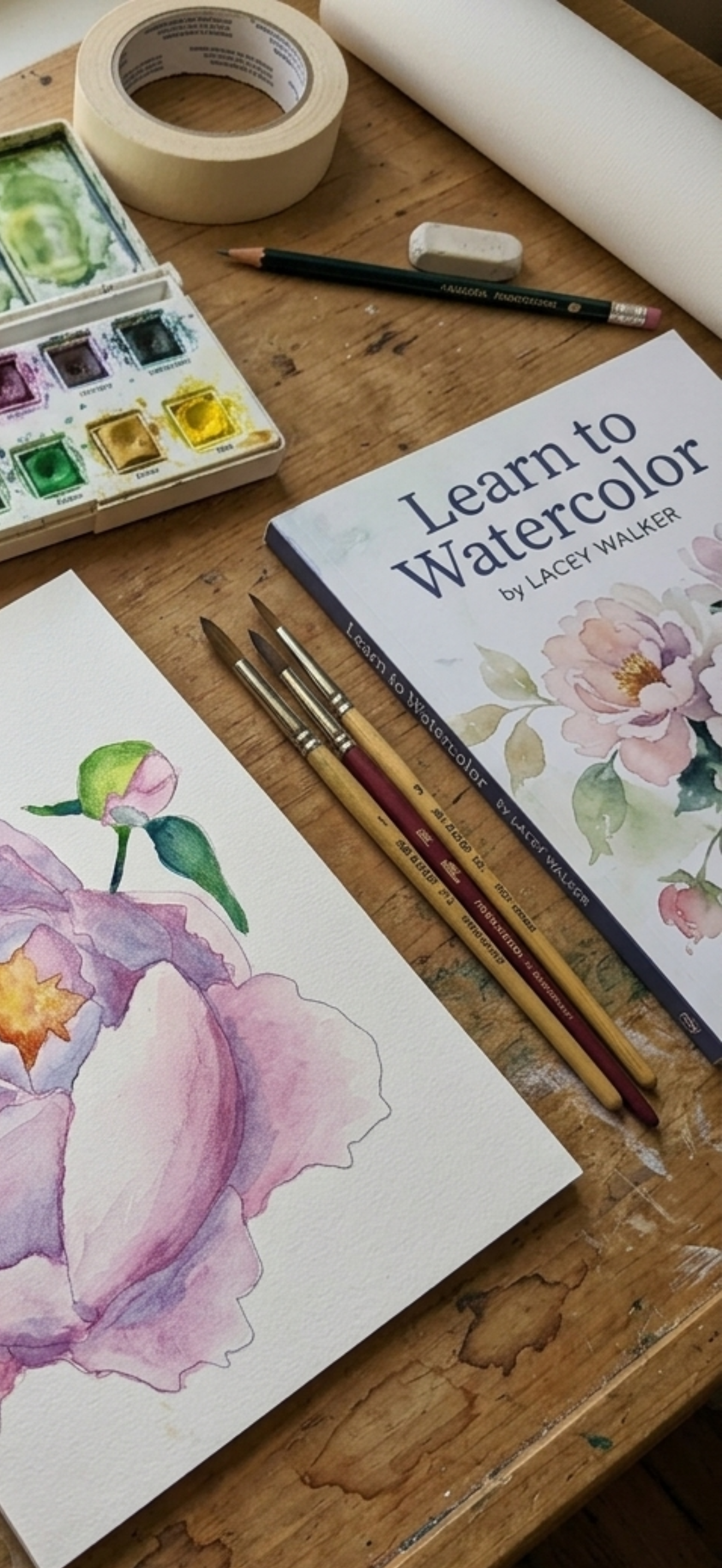 Watercolor Peony Blossom  9