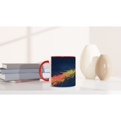 Vintage Hot Rod Flames Ceramic Mug