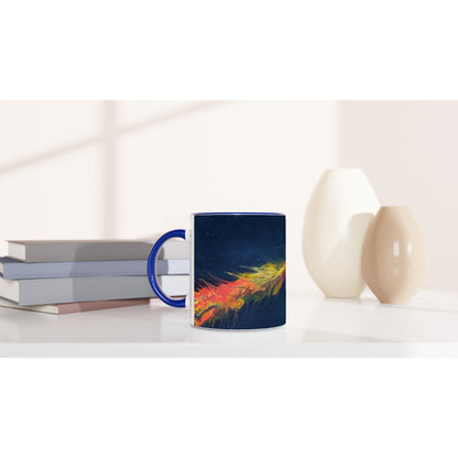 Vintage Hot Rod Flames Ceramic Mug