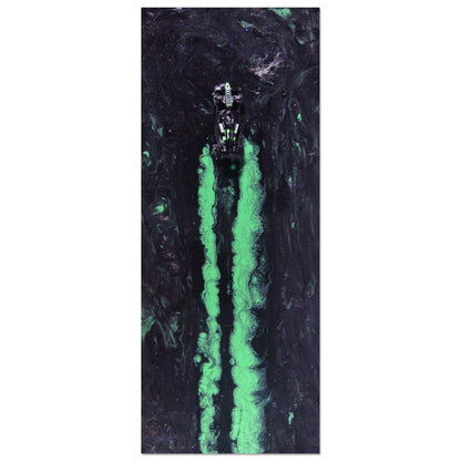 Neon Streaks: Stake F1 Racing Car Art Print