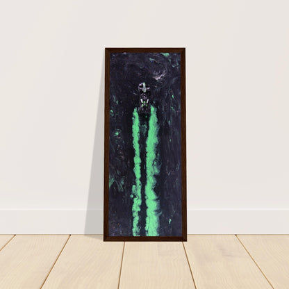 Neon Streaks: Stake F1 Racing Car Art Print
