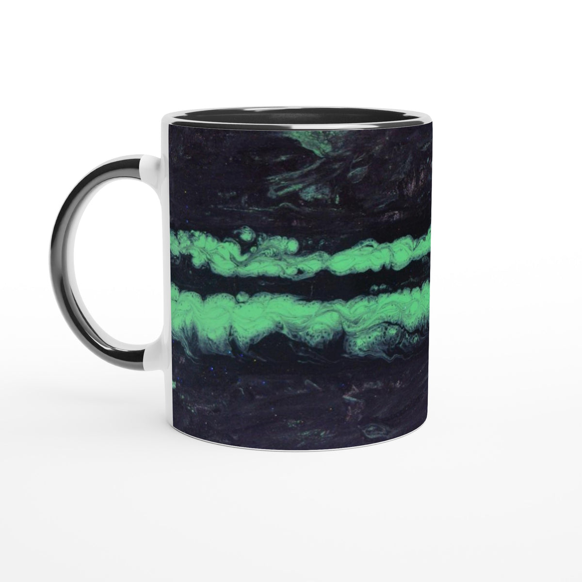 Racing Passion: Stake F1 Neon Trail Ceramic Mug, 11oz