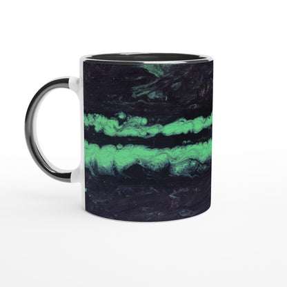 Racing Passion: Stake F1 Neon Trail Ceramic Mug, 11oz