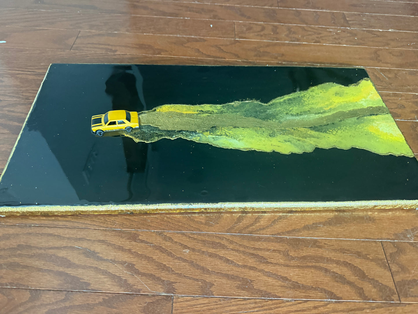 1971 Datsun 510 Resin Car Art 12x24
