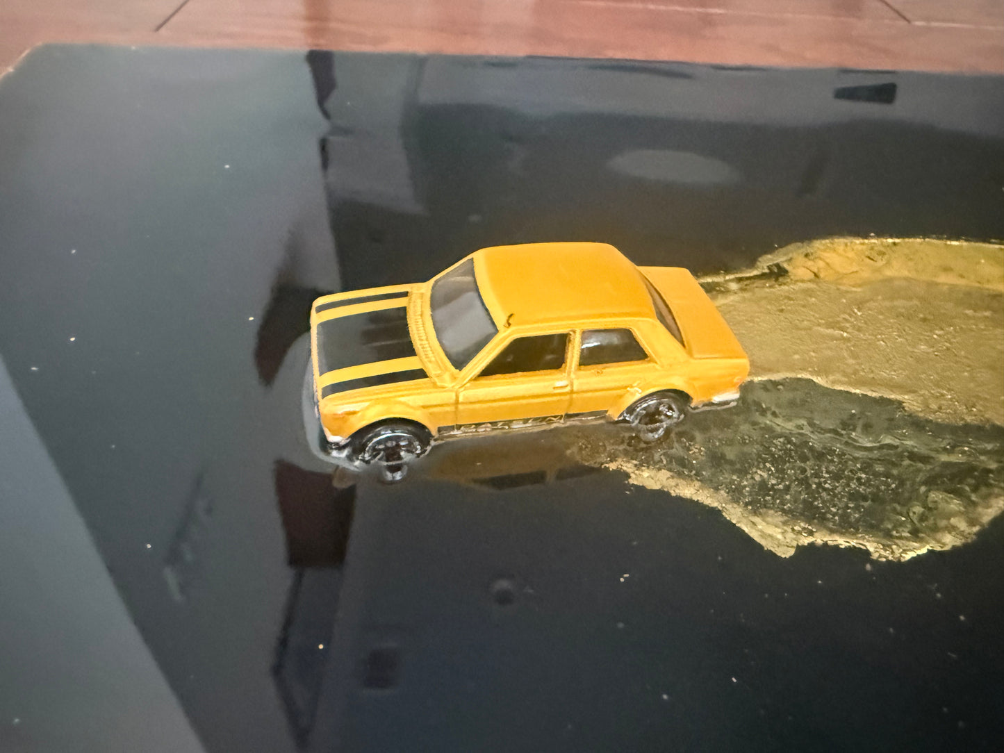 1971 Datsun 510 Resin Car Art 12x24