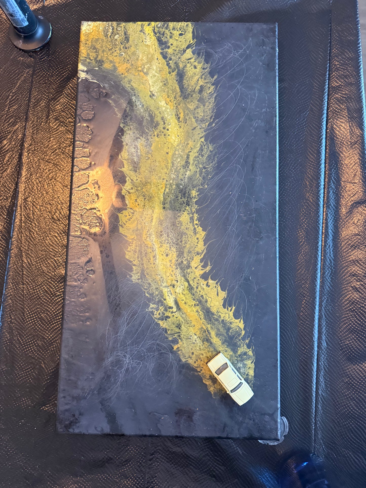 1986 Volvo 240 Drift Art Canvas 12x24