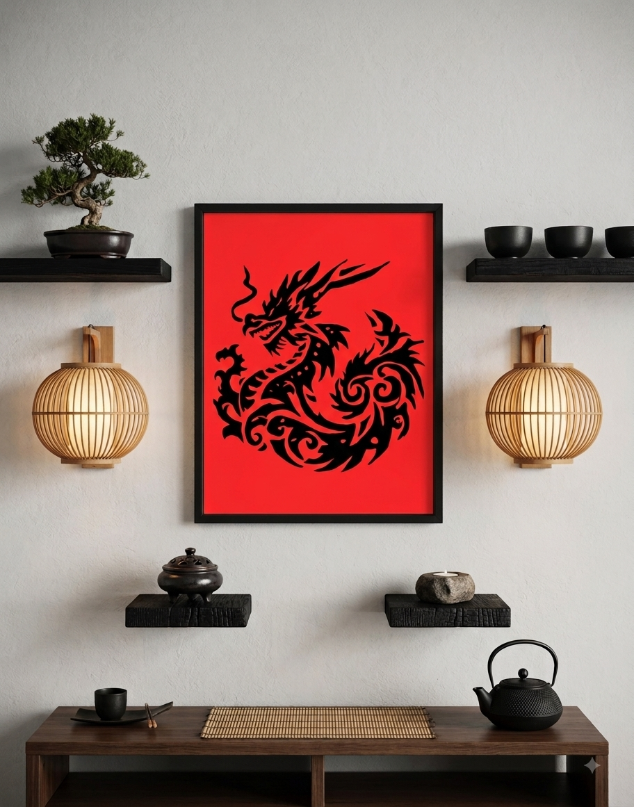 Mystical Dragon – Red Dragon Fine Art - Mac's Art Studio