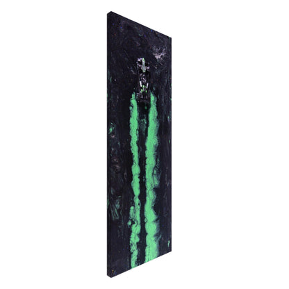 Neon Streaks: Stake F1 Racing Car Art Print