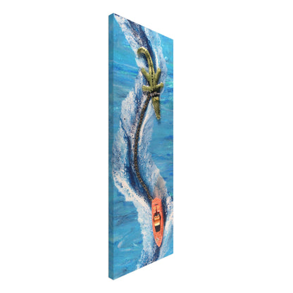 Derick the Crocodile Speedboat print