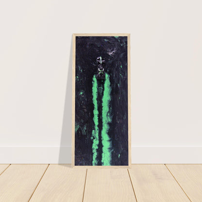 Neon Streaks: Stake F1 Racing Car Art Print