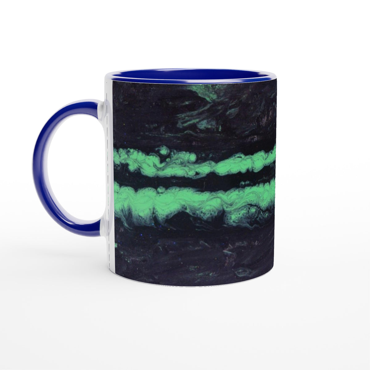 Racing Passion: Stake F1 Neon Trail Ceramic Mug, 11oz