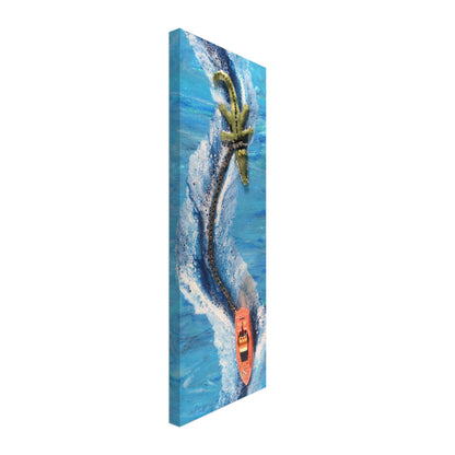 Derick the Crocodile Speedboat print
