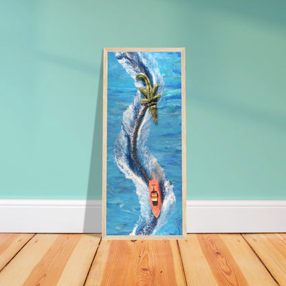 Derick the Crocodile Speedboat print