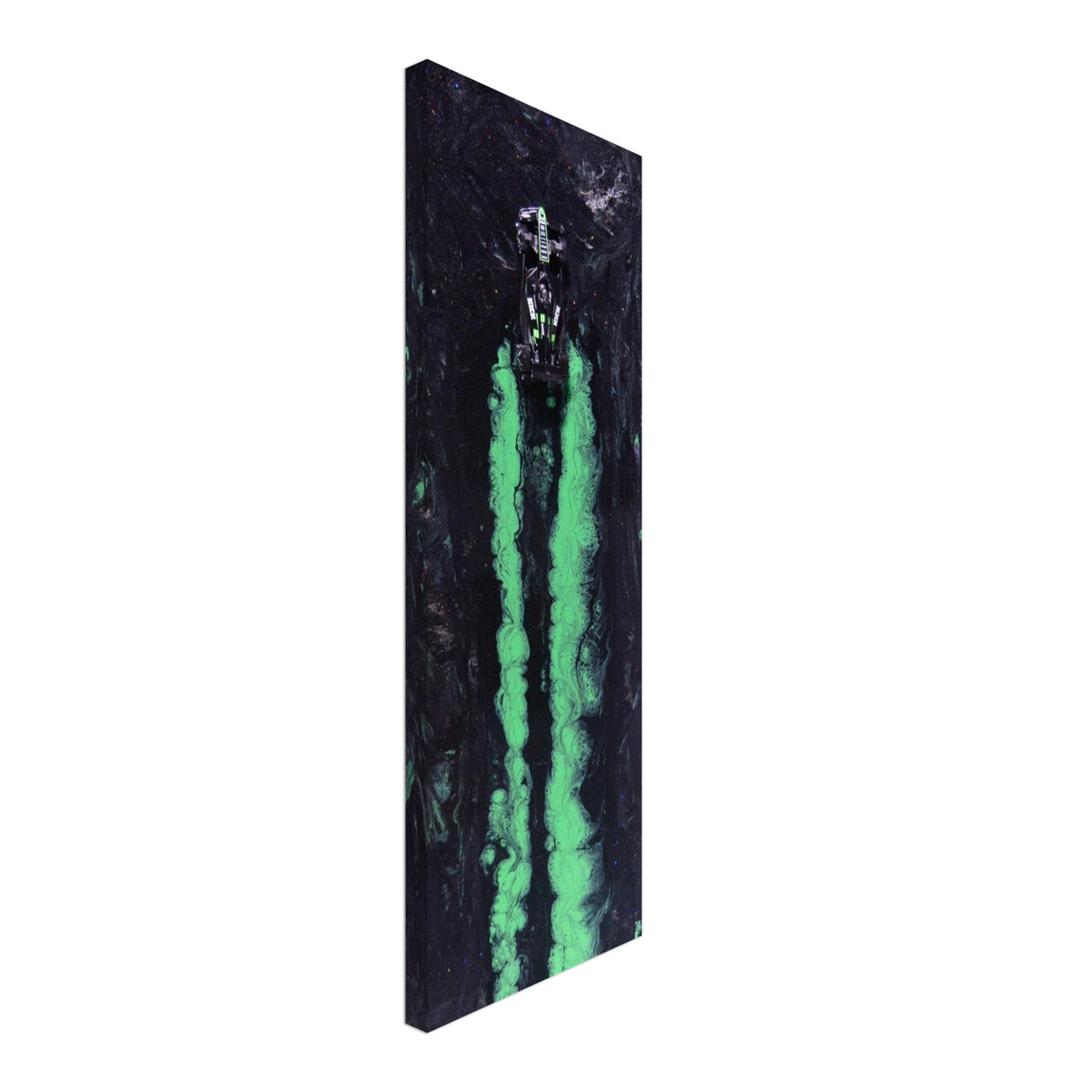 Neon Streaks: Stake F1 Racing Car Art Print