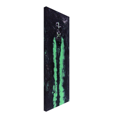 Neon Streaks: Stake F1 Racing Car Art Print