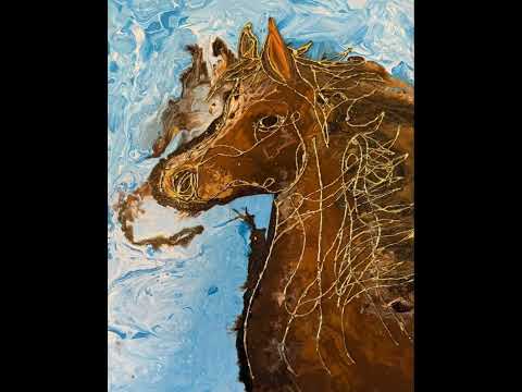 This Horse is ALIVE 😱 | The 'Midnight Mane' Magic AR Painting

