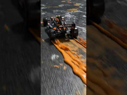 F1 McLaren Fluid Art – Acrylic Pour Painting with Hot Wheels