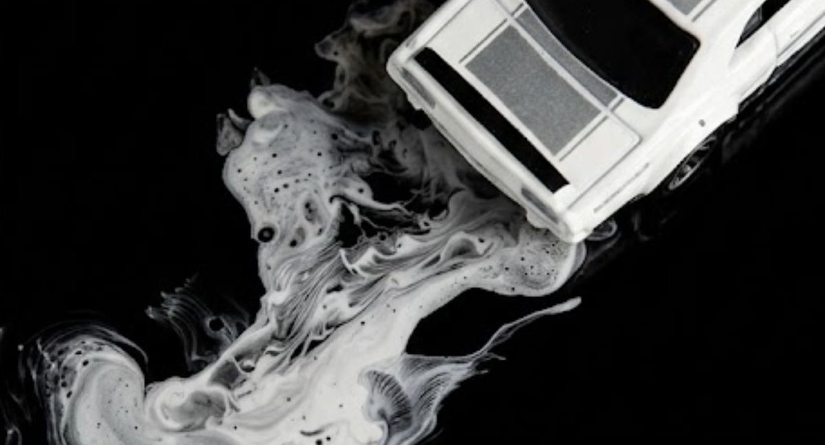 Silver Smoke Drift: Nissan Skyline Hakosuka Fine Art Poster