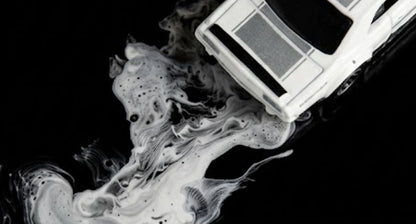 Silver Smoke Drift: Nissan Skyline Hakosuka Fine Art Poster